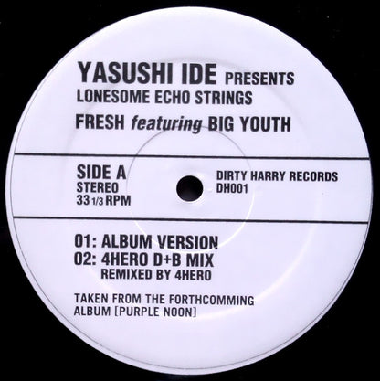Yasushi Ide Presents Lonesome Echo Strings Featuring  Big Youth : Fresh (12")