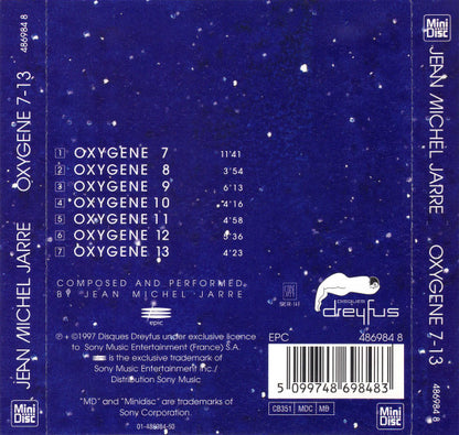 Jean-Michel Jarre : Oxygene 7-13 (MD, Album)