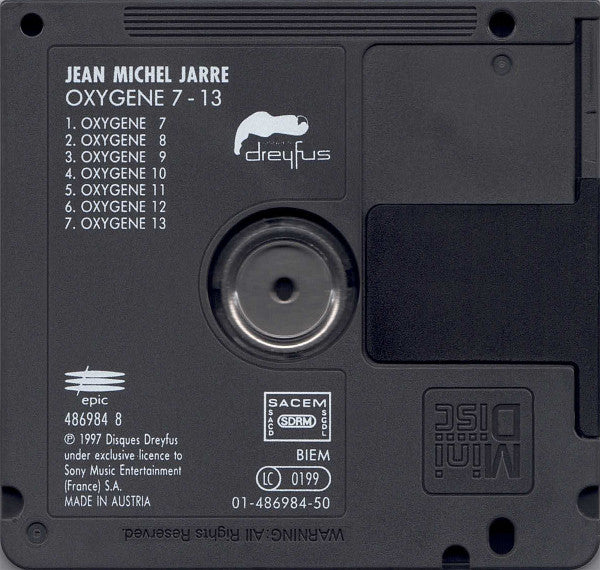 Jean-Michel Jarre : Oxygene 7-13 (MD, Album)