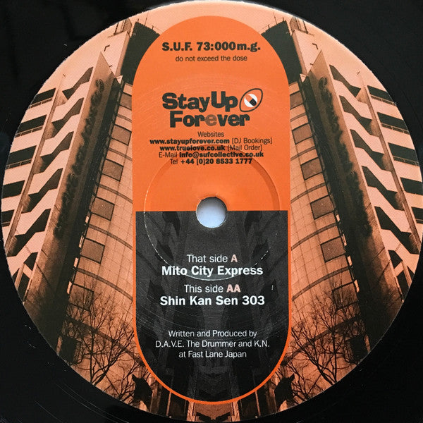 D.A.V.E. The Drummer & K.N.* : Mito City Express / Shin Kan Sen 303 (12")