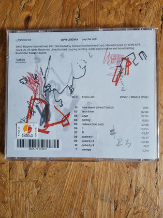 DPR Cream : Psyche: Red (2xCD, Album)