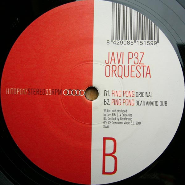 Javi P3z Orquesta : Ping Pong (12")