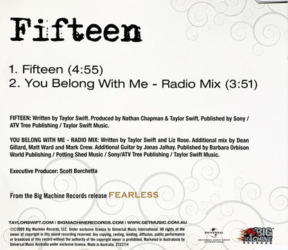 Taylor Swift : Fifteen (CD, Single)