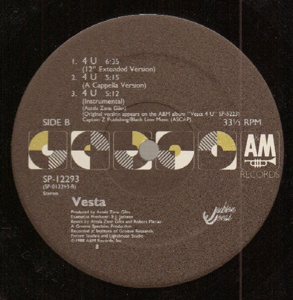 Vesta* : 4 U (12", Single)