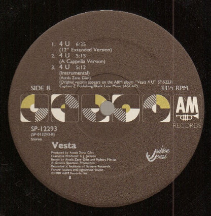 Vesta* : 4 U (12", Single)