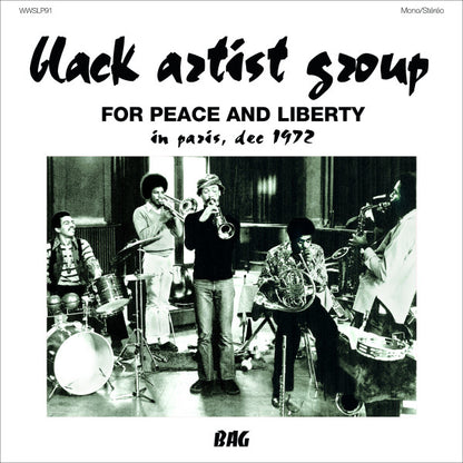 Black Artist Group* : For Peace And Liberty (In Paris, Dec 1972) (LP, Album, Ltd, RM)