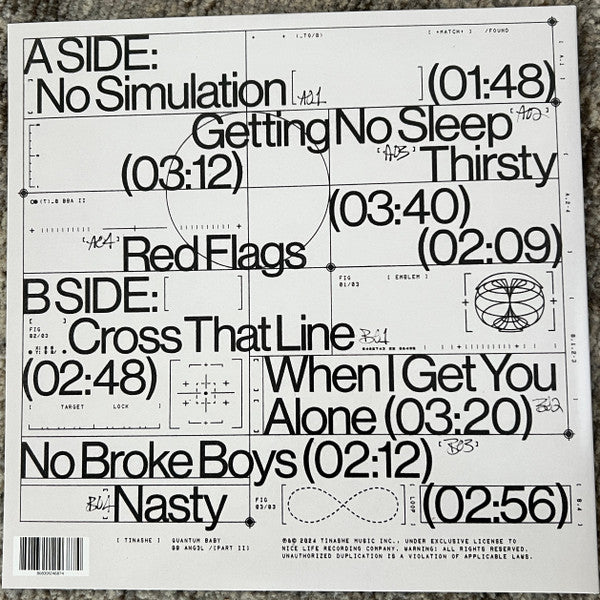 Tinashe (2) : Quantum Baby (LP, Album, Ltd, Blu)