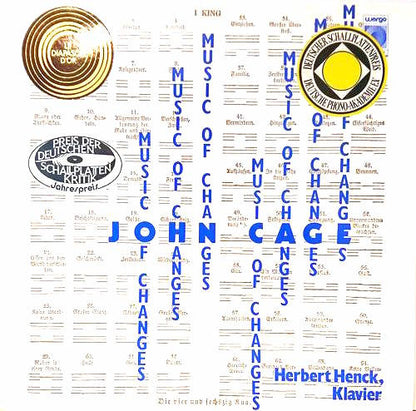 John Cage - Herbert Henck : Music Of Changes (LP)
