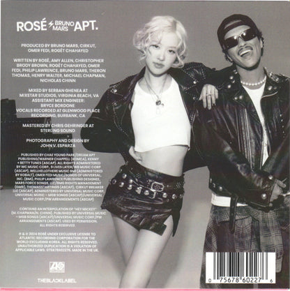 Rosé (2), Bruno Mars : Apt. (CD, Single)