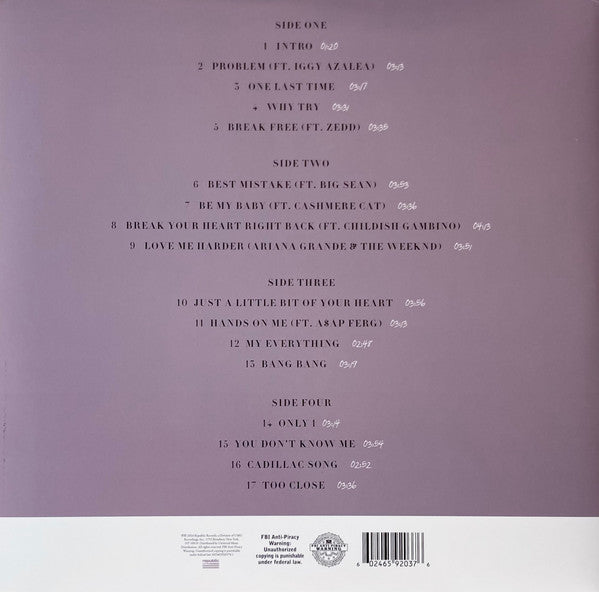 Ariana Grande : My Everything (2xLP, Album, Ltd, RE, Pin)