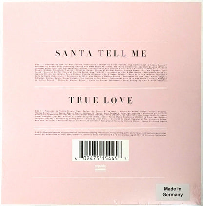 Ariana Grande : Santa Tell Me (7", Single, Gol)