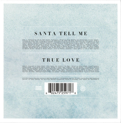 Ariana Grande : Santa Tell Me (7", Single, Whi)