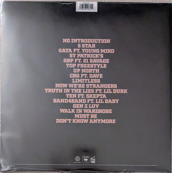 Central Cee : Can't Rush Greatness (LP, Album, Cle)