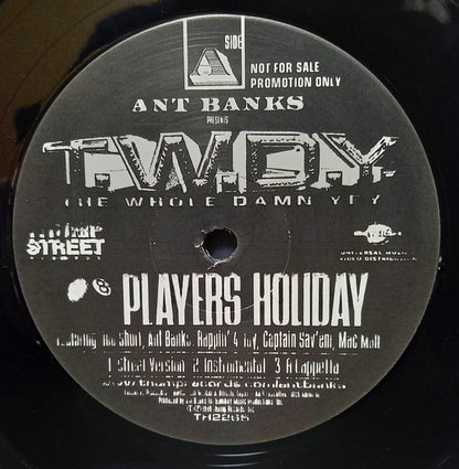 Ant Banks Presents T.W.D.Y. : Players Holiday (12", Single, Promo)
