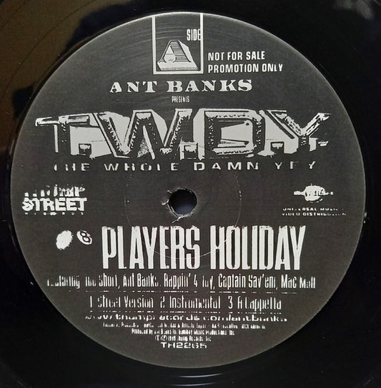 Ant Banks Presents T.W.D.Y. : Players Holiday (12", Single, Promo)