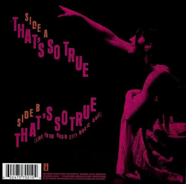 Gracie Abrams : That's So True (7", Single, Mag)