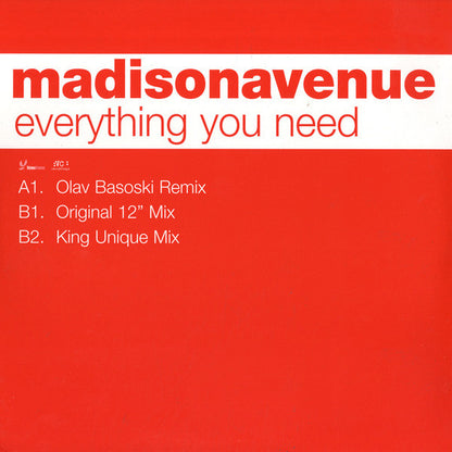 Madison Avenue : Everything You Need (12")