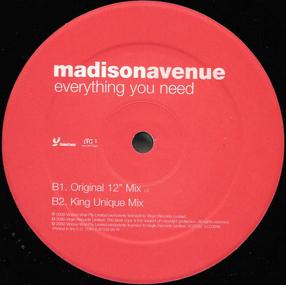 Madison Avenue : Everything You Need (12")
