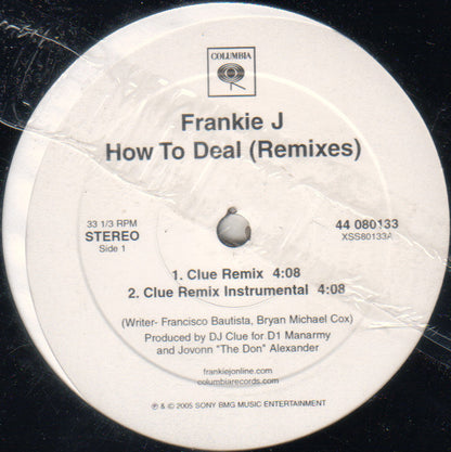 Frankie J. (3) : How To Deal (Remixes) (12")