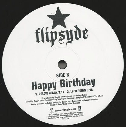 Flipsyde : Someday / Happy Birthday (12", Promo)