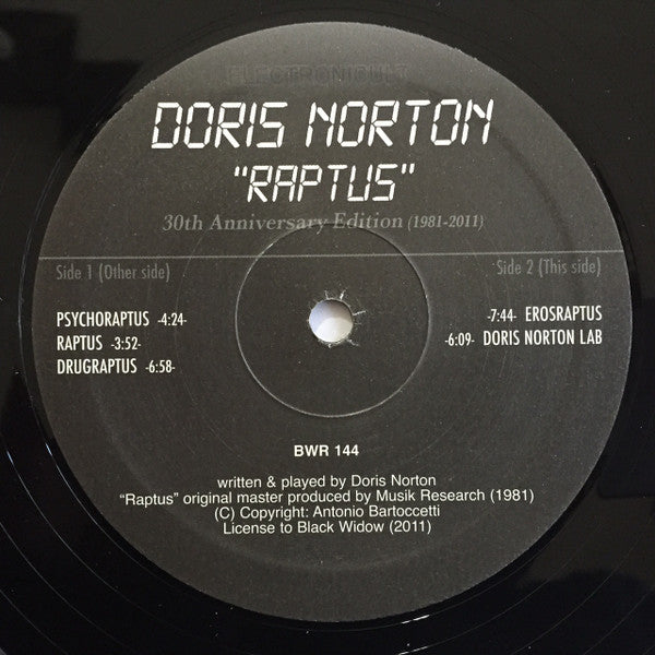 Doris Norton : Raptus (LP, Album, Ltd, RE, RM)
