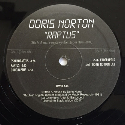 Doris Norton : Raptus (LP, Album, Ltd, RE, RM)