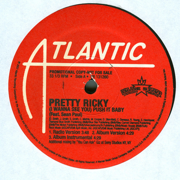 Pretty Ricky (2) : (I Wanna See You) Push It Baby (12", Promo)