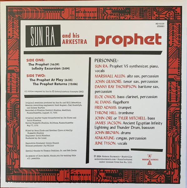 Sun Ra & His Arkestra* : Prophet (LP, Album, RE, Red)
