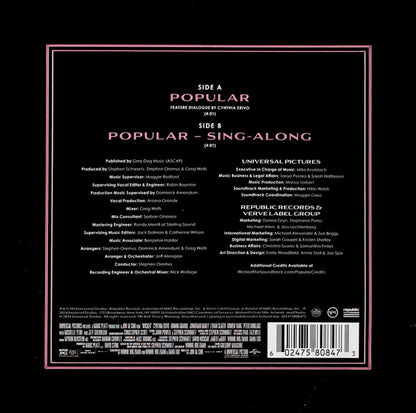 Ariana Grande : Popular (7", Single, Ltd, Cle)