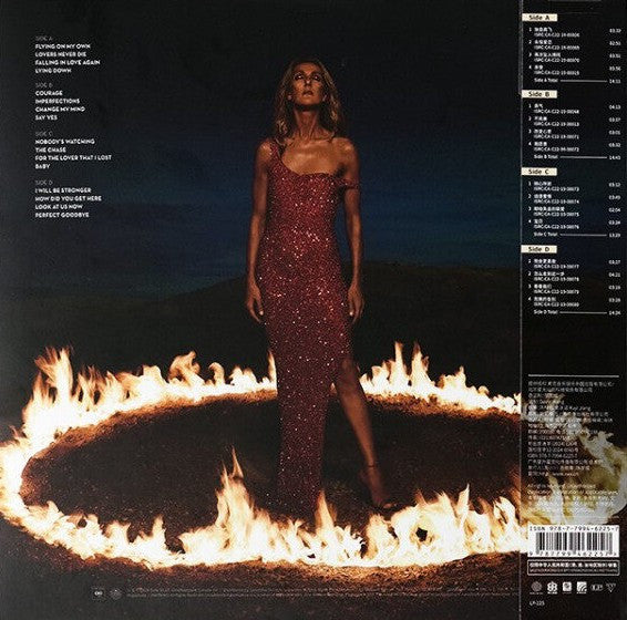Céline Dion = Céline Dion : Courage = 勇气 (2xLP, Album, Ltd, Num, RE, Amb)