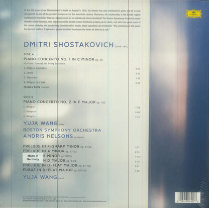 Yuja Wang - Shostakovich* - Boston Symphony Orchestra, Andris Nelsons : The Piano Concertos | Solo Works (LP, Album)