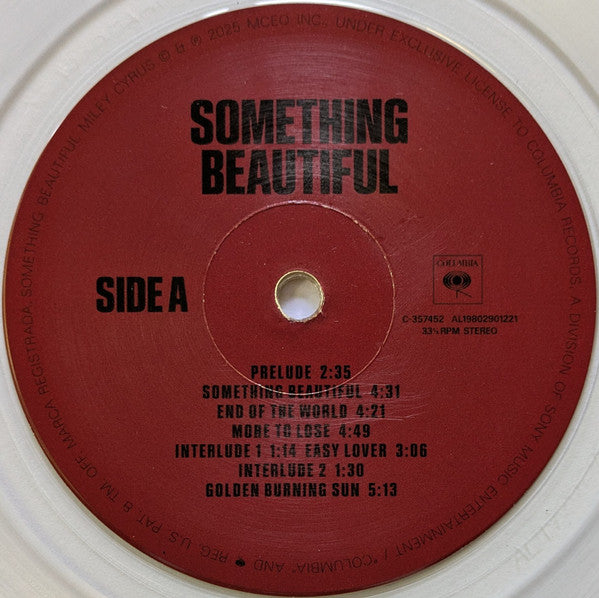 Miley Cyrus : Something Beautiful (LP, Album, Ltd, Cle)