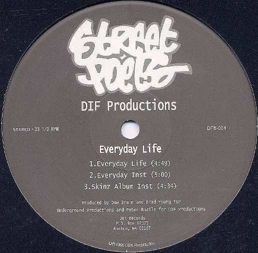 Street Poets (2) : Skinz / Everyday Life (12", RE, Unofficial)