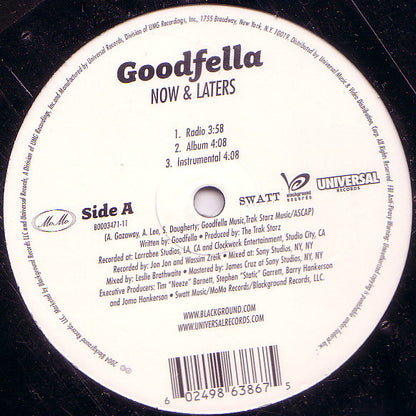 Goodfella : Now & Laters (12", Promo)