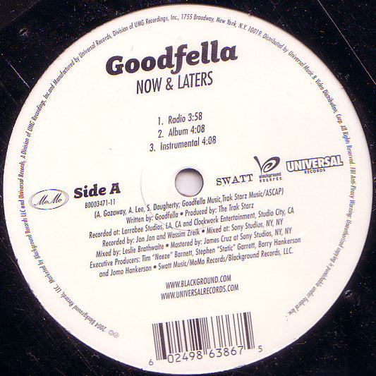 Goodfella : Now & Laters (12", Promo)