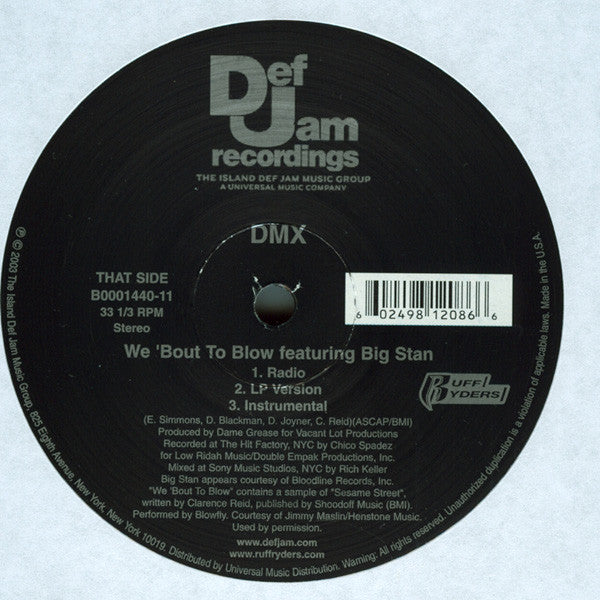 DMX : Get It On The Floor (12")