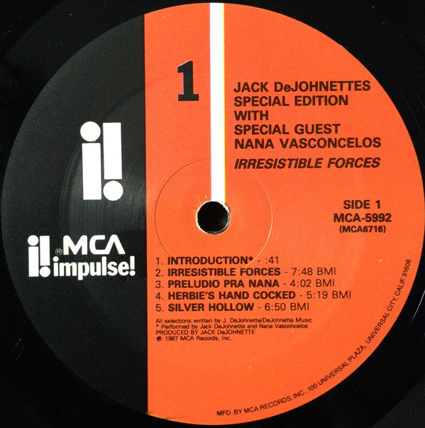 Jack DeJohnette's Special Edition : Irresistible Forces (LP, Album)