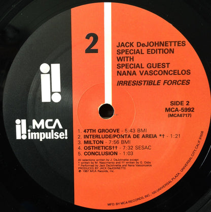 Jack DeJohnette's Special Edition : Irresistible Forces (LP, Album)