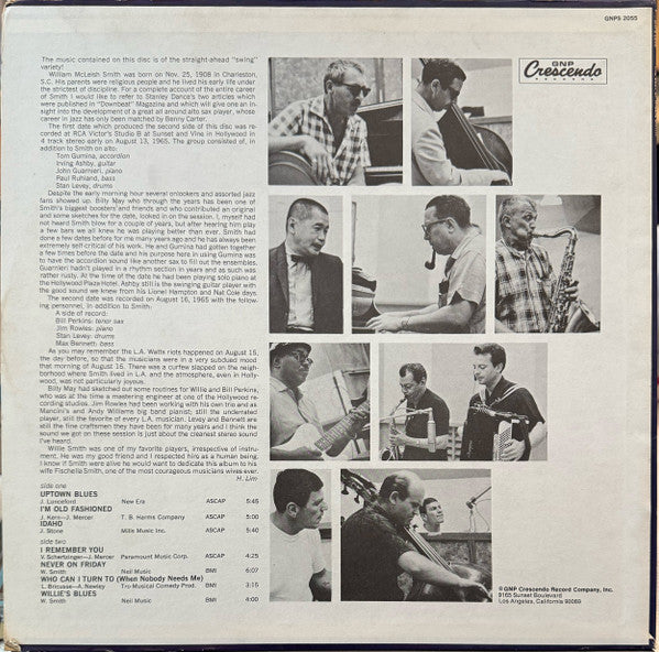 Willie Smith (2) : The Best Of Willie Smith (LP)
