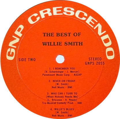 Willie Smith (2) : The Best Of Willie Smith (LP)