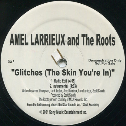 Amel Larrieux and The Roots : Glitches (The Skin You're In) (12", Promo)