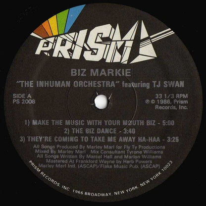 Biz Markie "The Inhuman Orchestra"* Featuring T.J. Swan* : Make The Music With Your Mouth, Biz (12", EP)