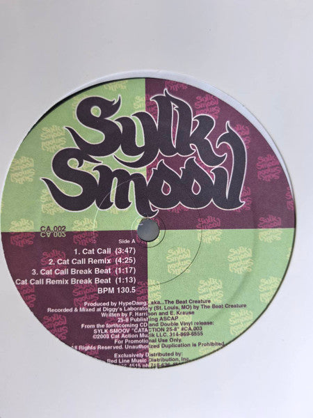 Sylk Smoov : Cat Call / Poke It Out (12", Single, Promo)
