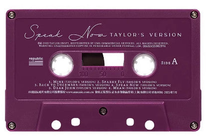 Taylor Swift = Taylor Swift : Speak Now (Taylor's Version) = 爱的告白（重制版） (2xCass, Album, Pur)