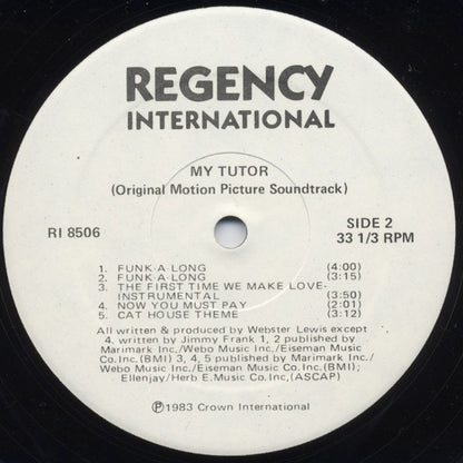 Webster Lewis : My Tutor (Original Motion Picture Soundtrack) (LP, Album)