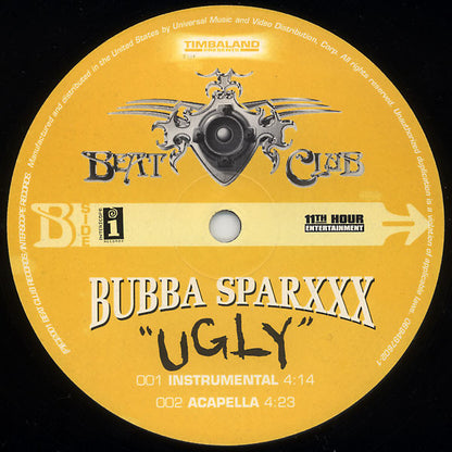 Bubba Sparxxx : Ugly (12", Single)