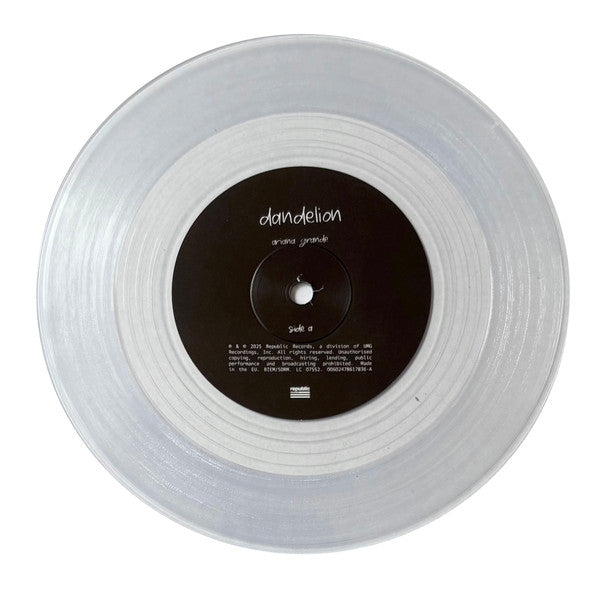 Ariana Grande : Dandelion (7", Single, Cle)