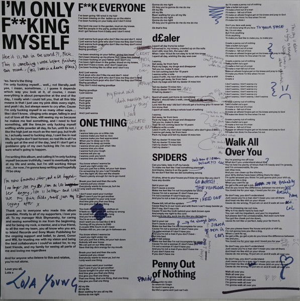 Lola Young : I'm Only F**king Myself (LP, Album, Ltd, Cle)