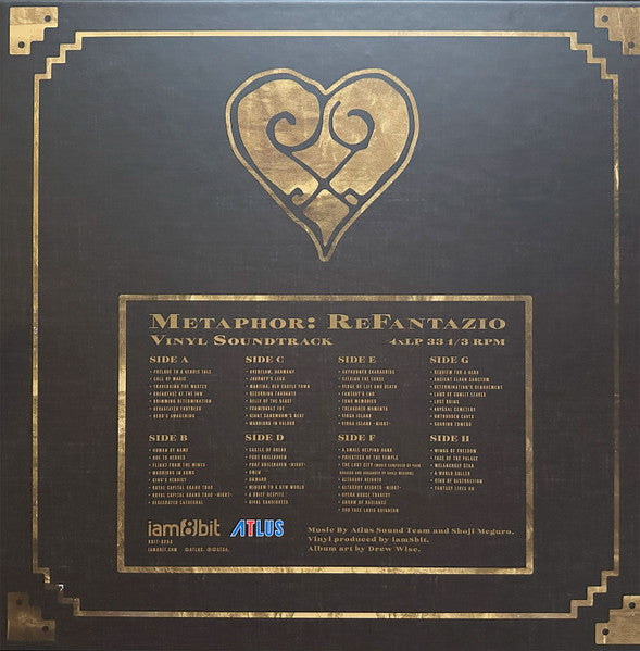 Atlus Sound Team, Shoji Meguro : Metaphor: ReFantazio (LP, Blu + LP, Red + LP, Bro + LP, Oli + Box, Album)