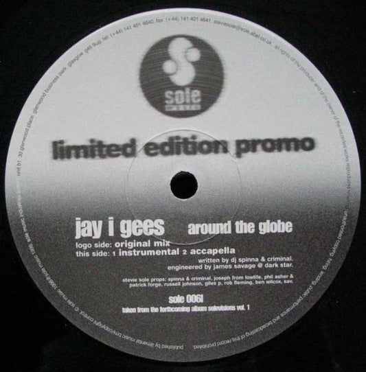Jay I Gees* : Around The Globe (12", Ltd, Promo)